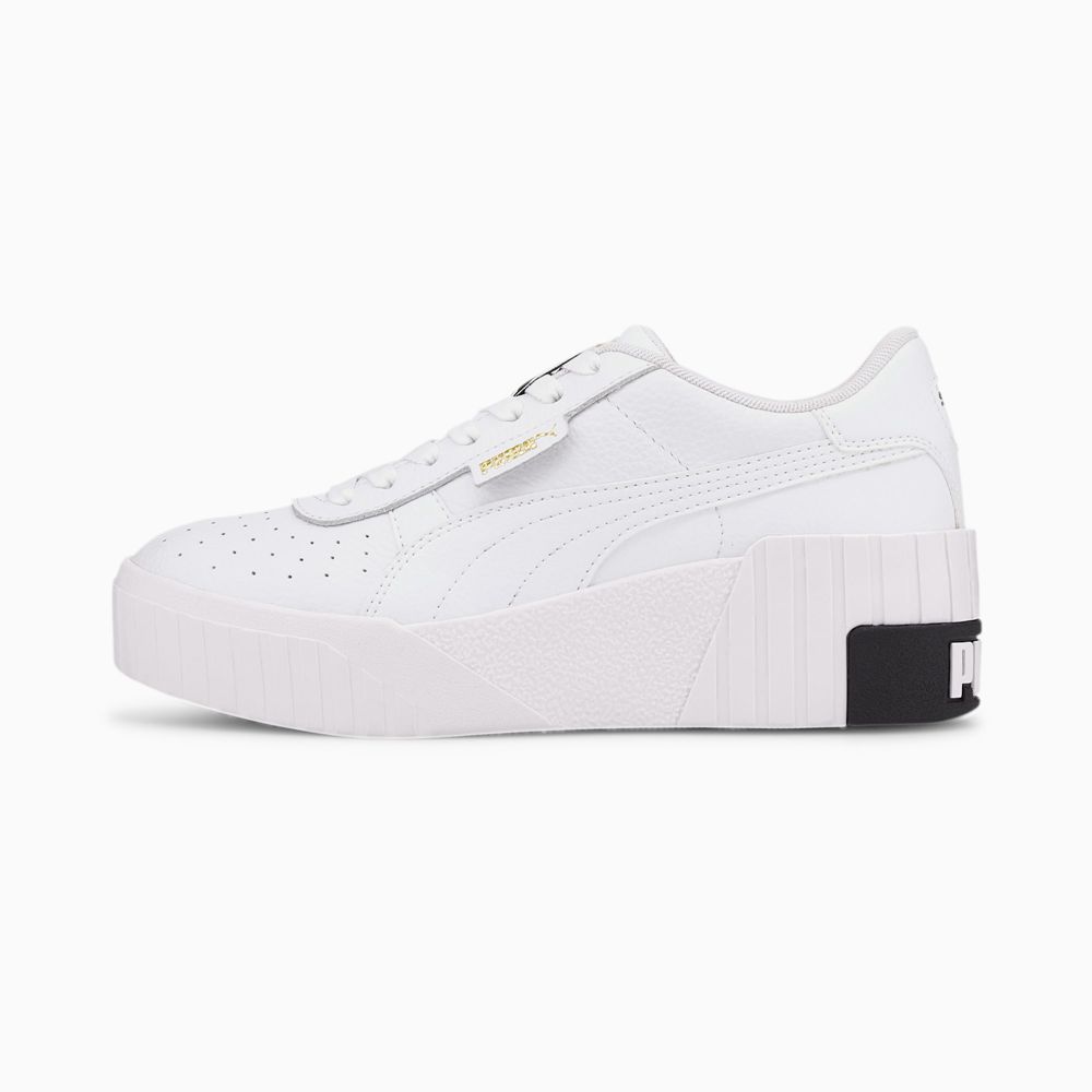 Puma Cali Wedge Női Sportcipő - Fehér/Fekete ( Hungary - PUJDR5138 )